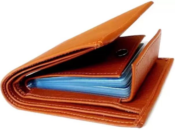brown leather wallet